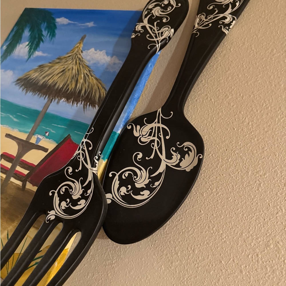 Hobby Lobby Black and White Decorative Wall Utensils